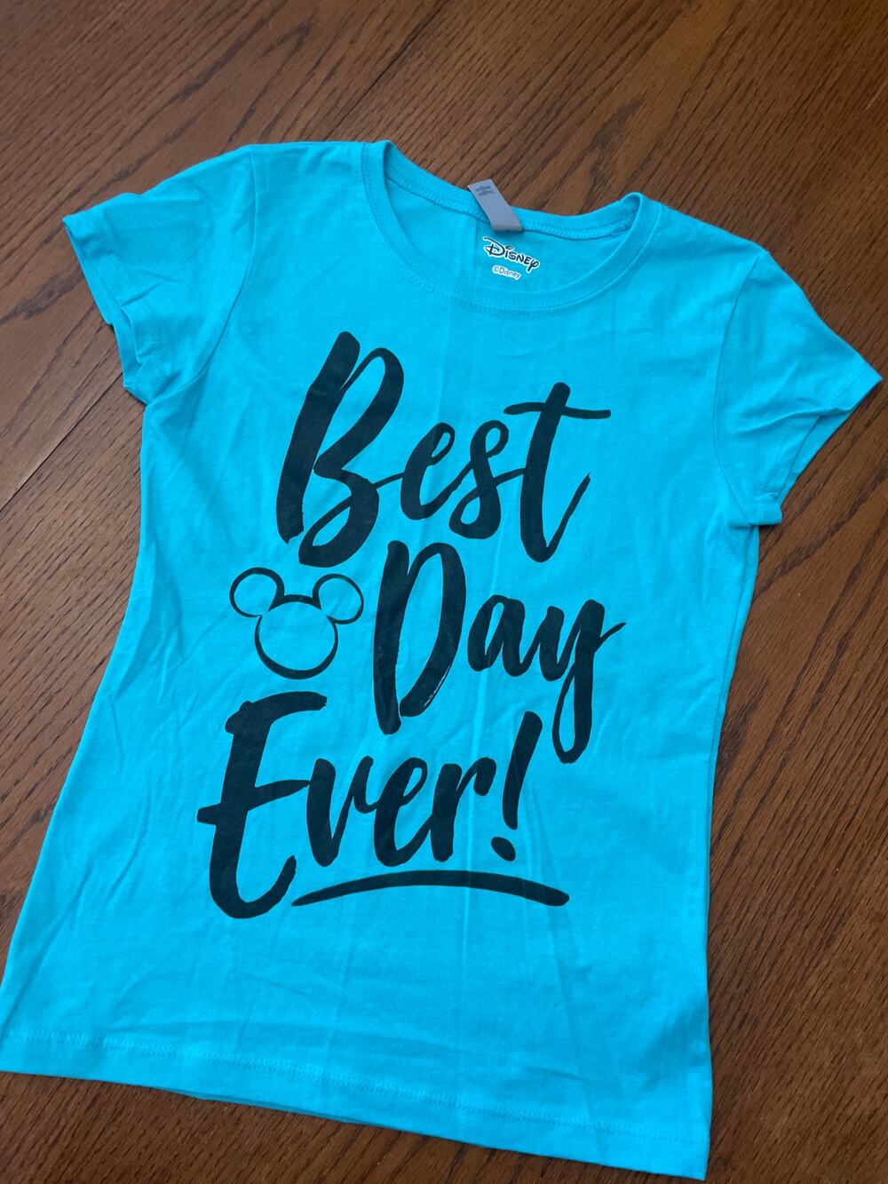 Disney Best Day Ever Kids Shirt Blue Size L